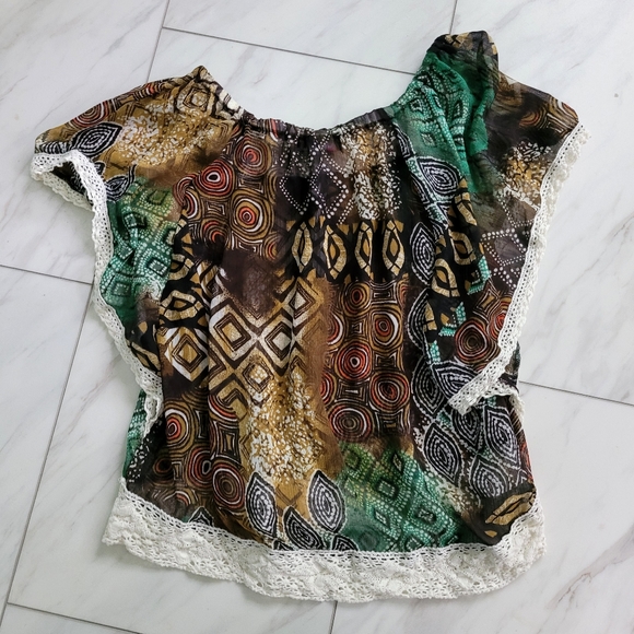 Earthy boho blouse - Picture 3 of 7